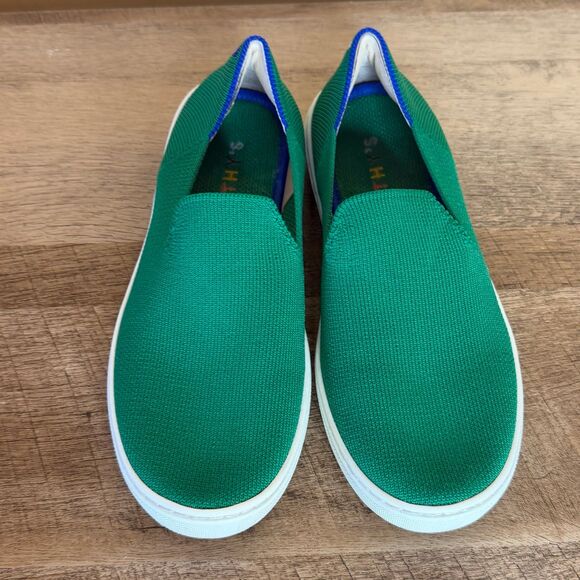 Rothy's The Kids Sneaker Kelly Green Slip On Flats Shoes Size 3 - Picture 4 of 6